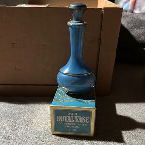 Avon Royal Vase Cologne Decanter - Blue